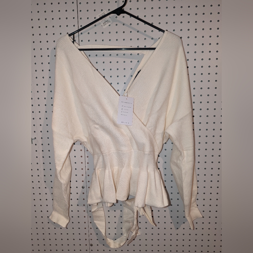 V Neck Long Sleeve Women's Sweater
